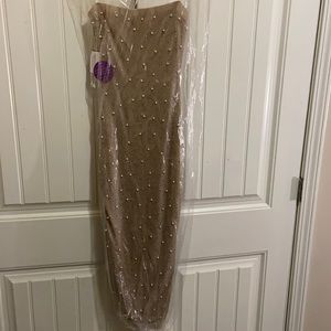 Strapless long dress